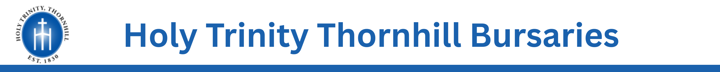 Holy Trinity Thornhill Bursaries logo